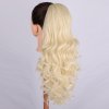 Vlnitý PONYTAIL se stahovací gumou - platinová blond