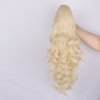 Vlnitý PONYTAIL se stahovací gumou - platinová blond