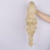 Vlnitý PONYTAIL se stahovací gumou - platinová blond