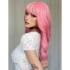 Růžová paruka Zara s ofinou