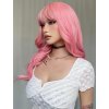 Růžová paruka Zara s ofinou