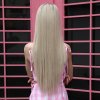 Extra dlouhá blond paruka Rebecca se síťkou (lace front)