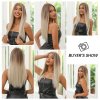 Extra dlouhá ombré blond paruka Lady se síťkou (lace front)