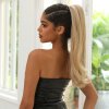 Hedvábný clip in WRAP AROUND PONYTAIL - blond