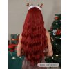 Karmínově červená dlouhá paruka Margo vlnitá