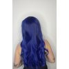 Dlouhá paruka Theresa oceánská modř s ofinou