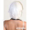 Extra krátká bílá paruka Sasha
