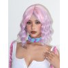 Krátká světle růžová mikádo paruka Hailey s melíry