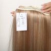 Vlasy clip in 4 pásy - blond melírované rovné vlasové příčesky 55 cm