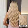 Dlouhá vlnitá paruka Sierra v elegantní přechodové blond barvě