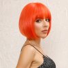 Sytě oranžová mikádo paruka Gerda s ofinou