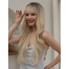 Dlouhá písčitá blond vlnitá paruka Christina s tmavým odrostem