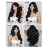 Havraní černá dlouhá paruka Selena s přirozenými vlnami
