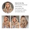 Extravagantní hustá a vlnitá zlatá blond paruka Katie