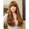Karamelově hnědá dlouhá paruka Eliana s ofinou