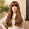 Karamelově hnědá dlouhá paruka Eliana s ofinou