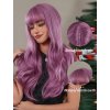 Levandulově fialová dlouhá paruka Liliana s jemnou ofinou
