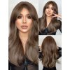 Popelavě hnědá dlouhá vlnitá paruka Chloe s elegantní pěšinkou