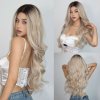 Ombre vlnitá blond paruka Luna s přirozeným přechodem