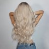 Ombre vlnitá blond paruka Luna s přirozeným přechodem