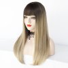 Popelavá blond paruka Sansa s tmavými kořínky