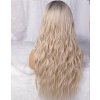 Blond vlnitá paruka Mia s tmavými kořínky