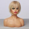 Krátká blond paruka Gita s ofinou, SS136-1