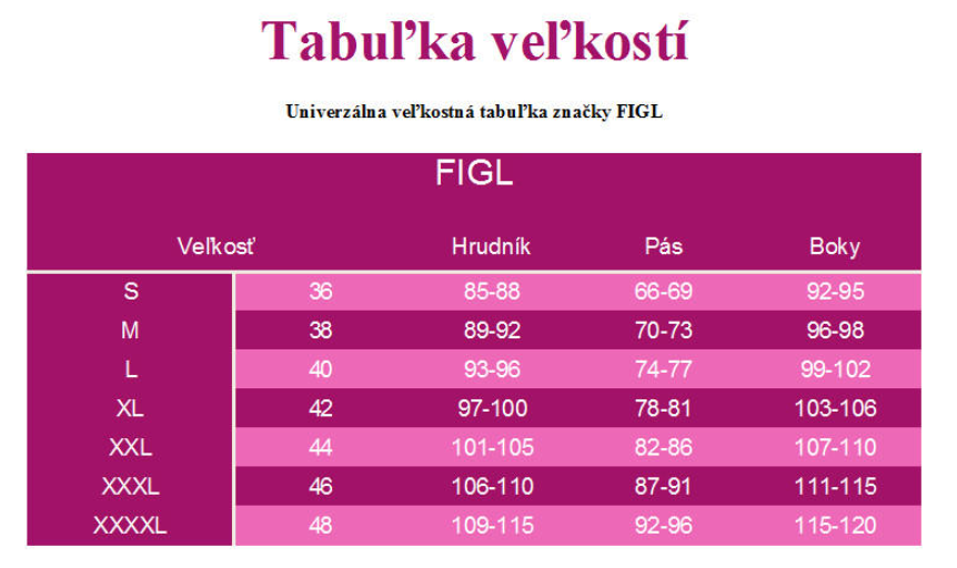 veľkostná tabuľka bežovej dámskej košele m026