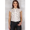 Krémová dámska blúzka IFM061 Plameniak (Veľkosť XL)