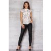 Krémová dámska blúzka IFM061 Plameniak (Veľkosť XL)