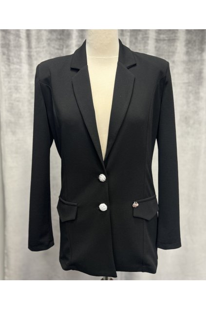 Čierne predĺžené sako