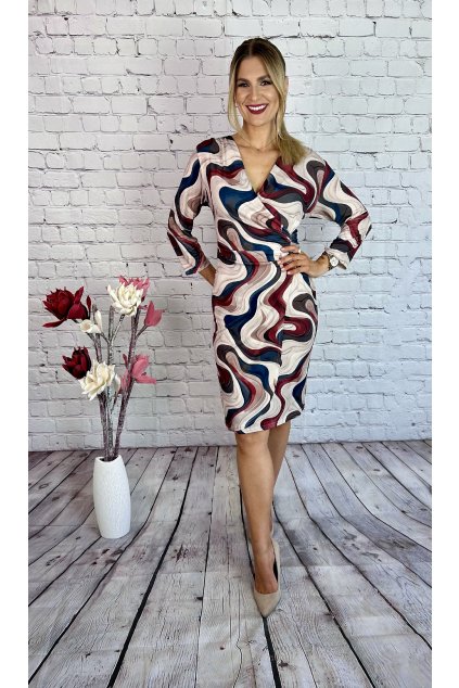 Farebné vzorované šaty