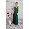 Zelené dlhé trblietavé šaty