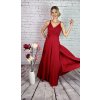 Červené dlhé príležitostné šaty