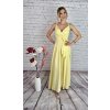 Žlté dlhé trblietavé príležitostné šaty