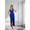Kráľovsky-modré dlhé šaty