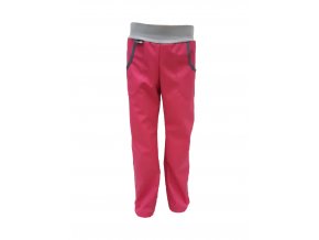 Letní softshellové kalhoty růžové rovné Dan de lion 1