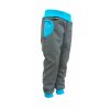 Zimní softshellové kalhoty šedivé modré 2