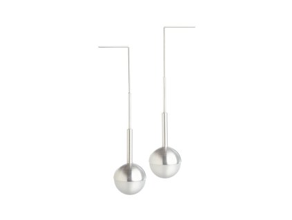 Náušnice MECHANICA Big Grey Ball