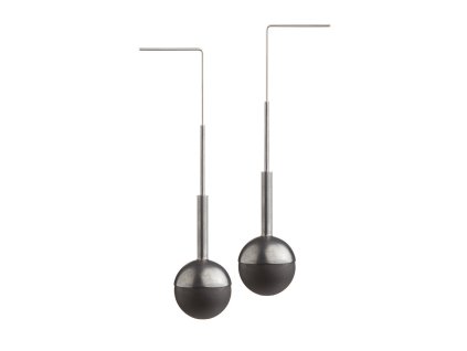 Náušnice MECHANICA Big Black+Black Ball