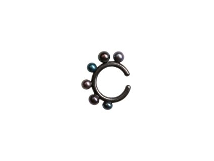 Ear Cuff Triffid Blooming Black