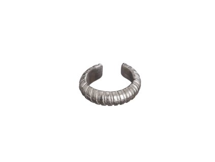 Ear Cuff PRINTI Stripes Silver