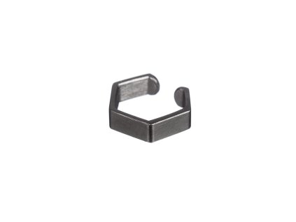 Ear Cuff Hexagon Black