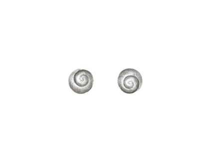 Náušnice PRINTI Snail Small Silver