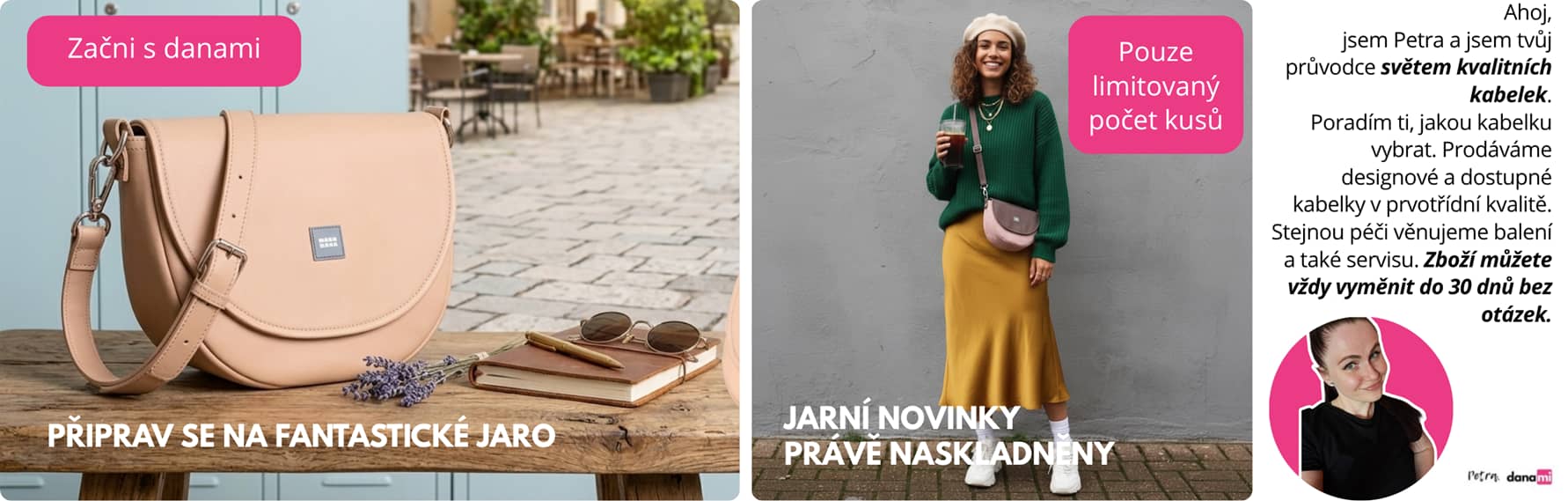 Dámské kabelky Danami – Kvalitní kožené i módní kabelky na e-shopu