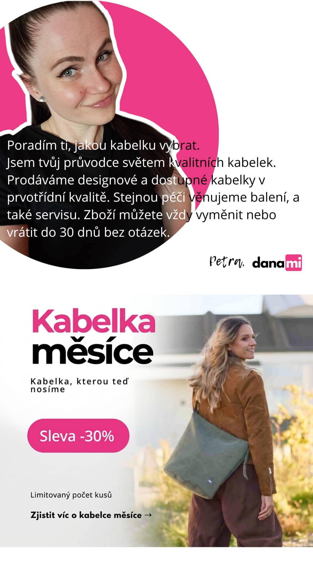 Dámské kabelky Danami – Kvalitní kožené i módní kabelky na e-shopu