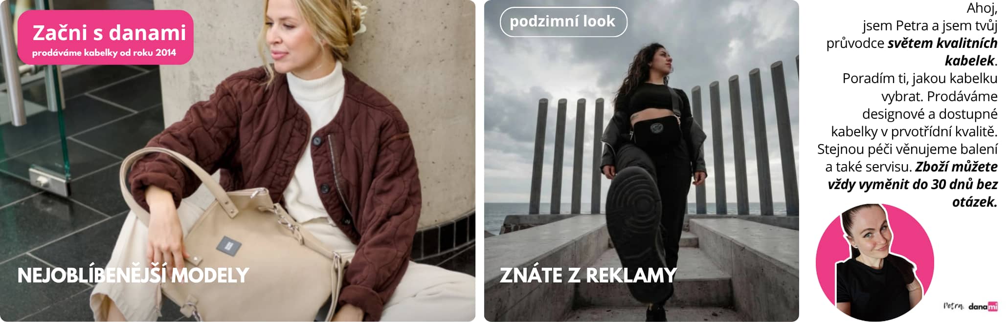 Dámské kabelky Danami – Kvalitní kožené i módní kabelky na e-shopu