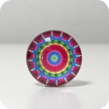 brož mandala starorůžová (1)