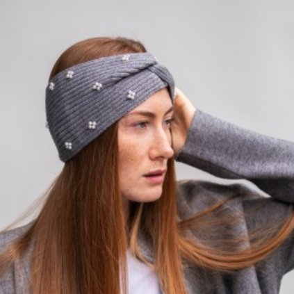 Zimní Čelenka - Šedá