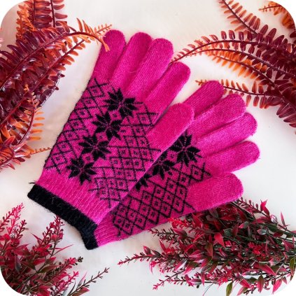 Rukavice Růžové